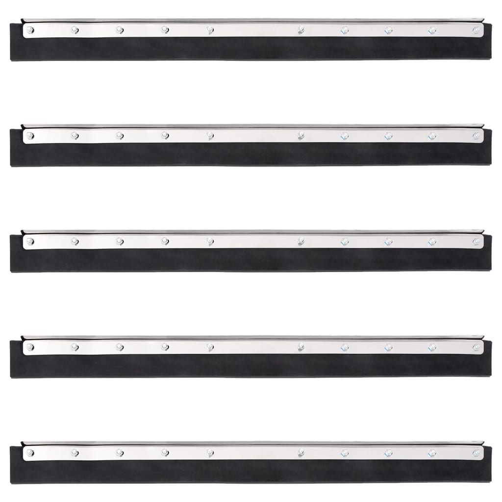 Testina Tergipavimento 5pz 75x2x5 cm in Acciaio e Gomma