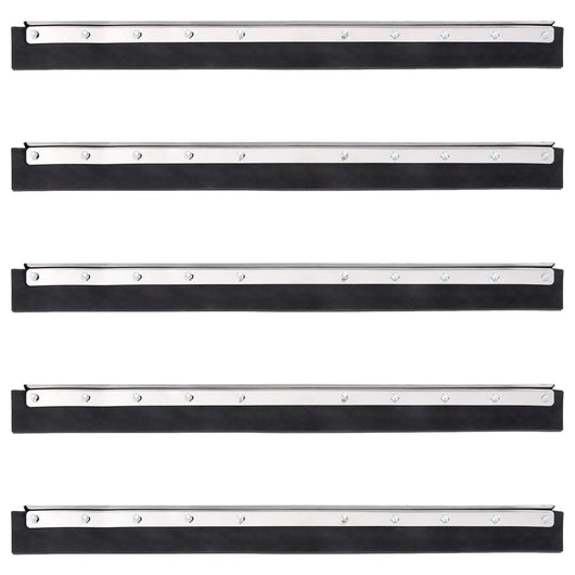 Testina Tergipavimento 5pz 75x2x5 cm in Acciaio e Gomma