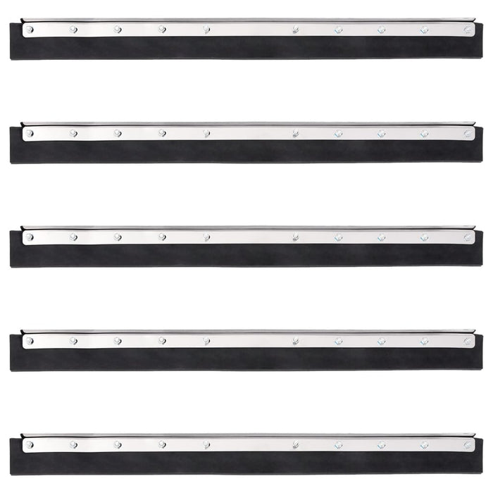 Testina Tergipavimento 5pz 75x2x5 cm in Acciaio e Gomma