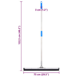 vidaXL Tergipavimento 74,5x122,5 cm in Acciaio e Gomma
