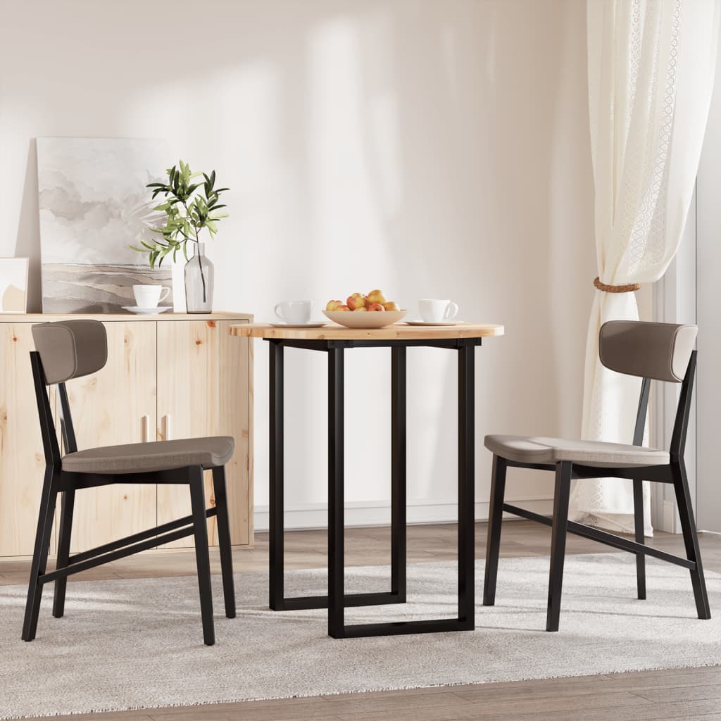 Piano Tavolo Rotondo Ø70x2 cm in Legno Massello di Acacia 4008685