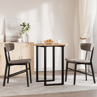 Piano Tavolo Rotondo Ø70x2 cm in Legno Massello di Acacia