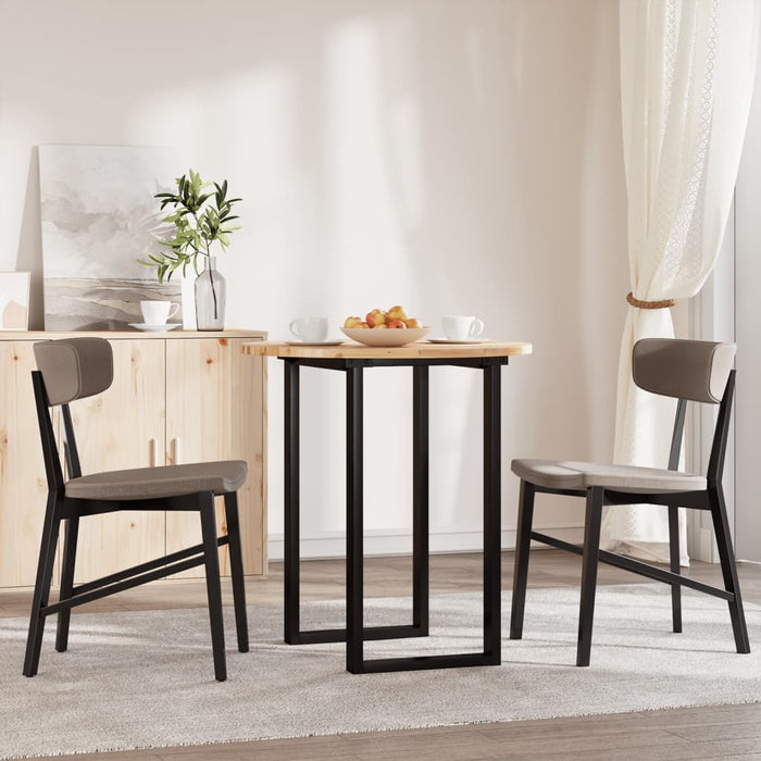 Piano Tavolo Rotondo Ø70x2 cm in Legno Massello di Acacia