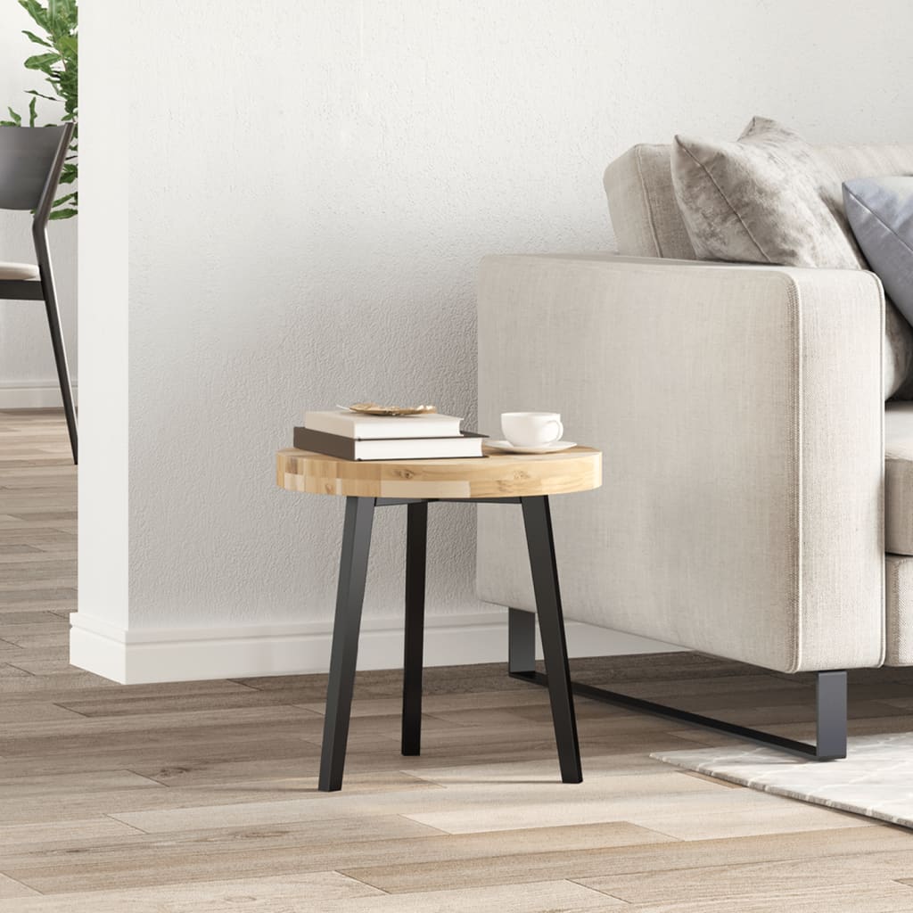 vidaXL Piano Tavolo Rotondo Ø40x4 cm in Legno Massello di Acacia