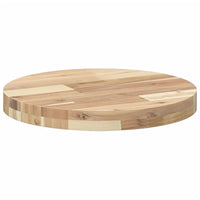 vidaXL Piano Tavolo Rotondo Ø40x4 cm in Legno Massello di Acacia