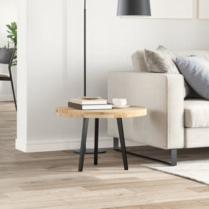 Piano Tavolo Rotondo Ø60x4 cm in Legno Massello di Acacia