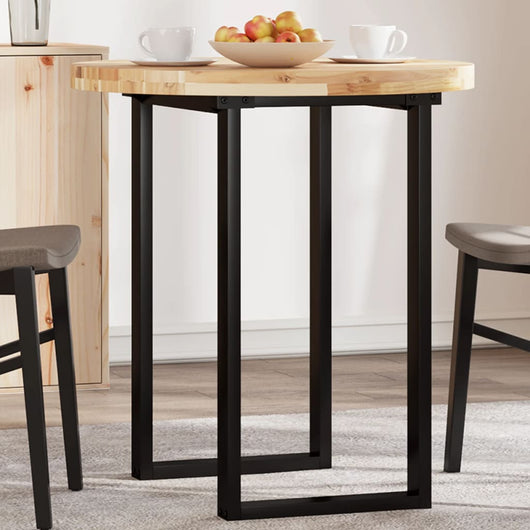 Piano Tavolo Rotondo Ø70x4 cm in Legno Massello di Acacia