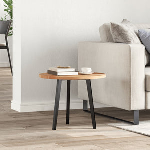 Piano Tavolo Rotondo Ø50x2 cm in Legno Massello di Acacia 4008695