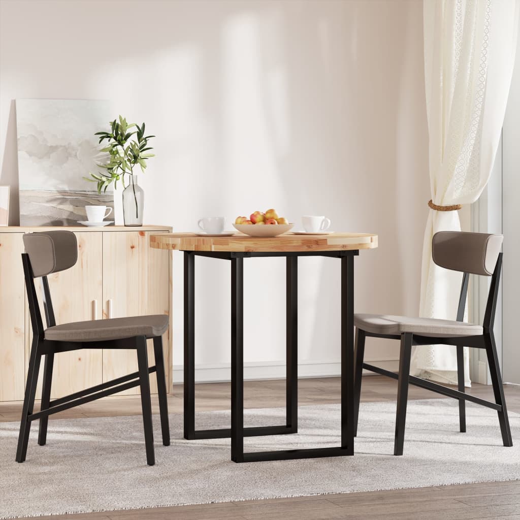 vidaXL Piano Tavolo Rotondo Ø80x4 cm in Legno Massello di Acacia