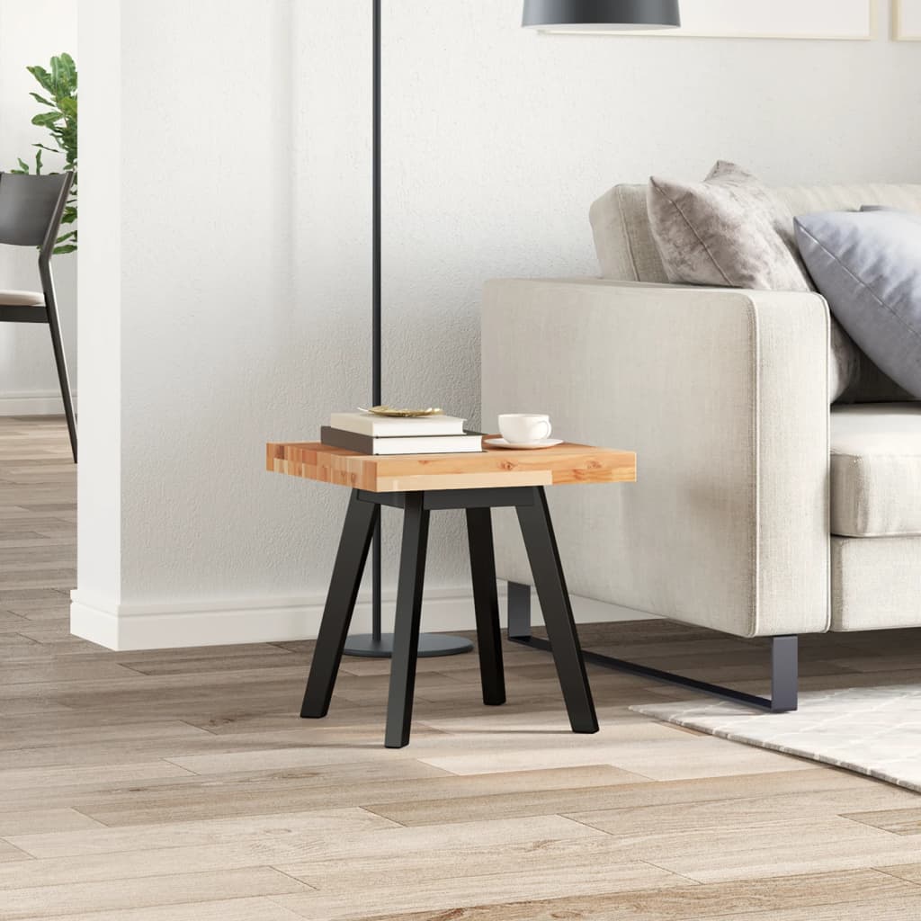 Piano Tavolo Quadrato 40x40x4 cm in Legno Massello di Acacia 4008724