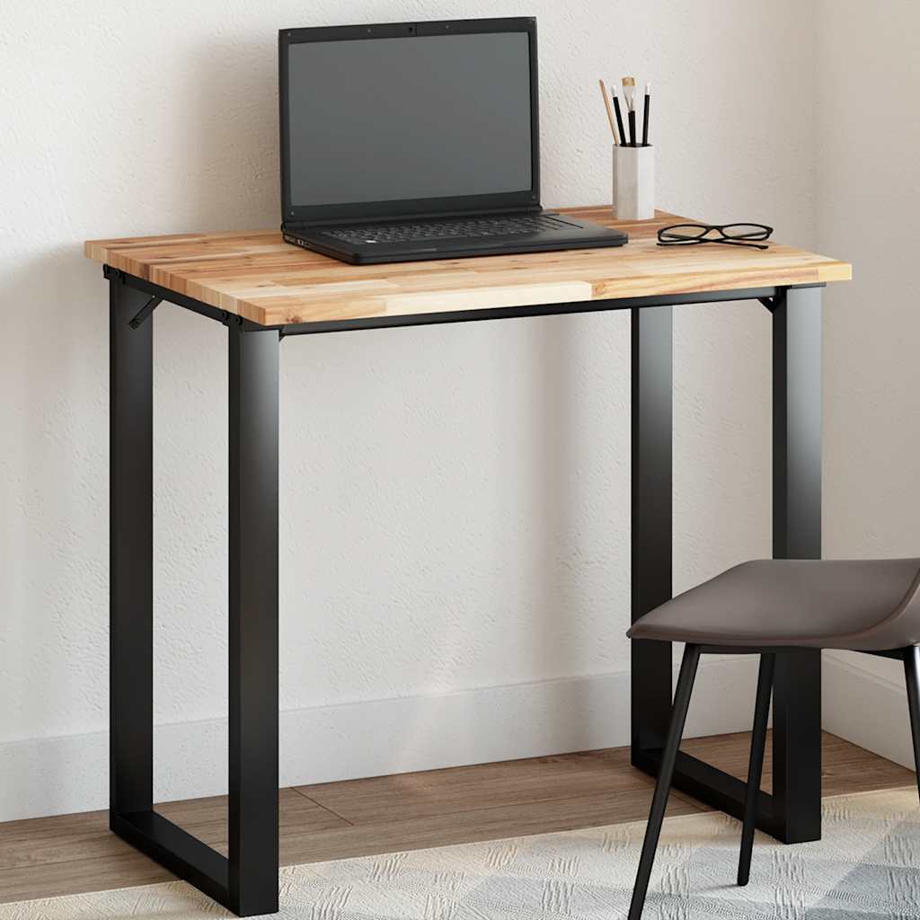 Piano Tavolo Rettangolare 80x60x2cm in Legno Massello di Acacia 4008756