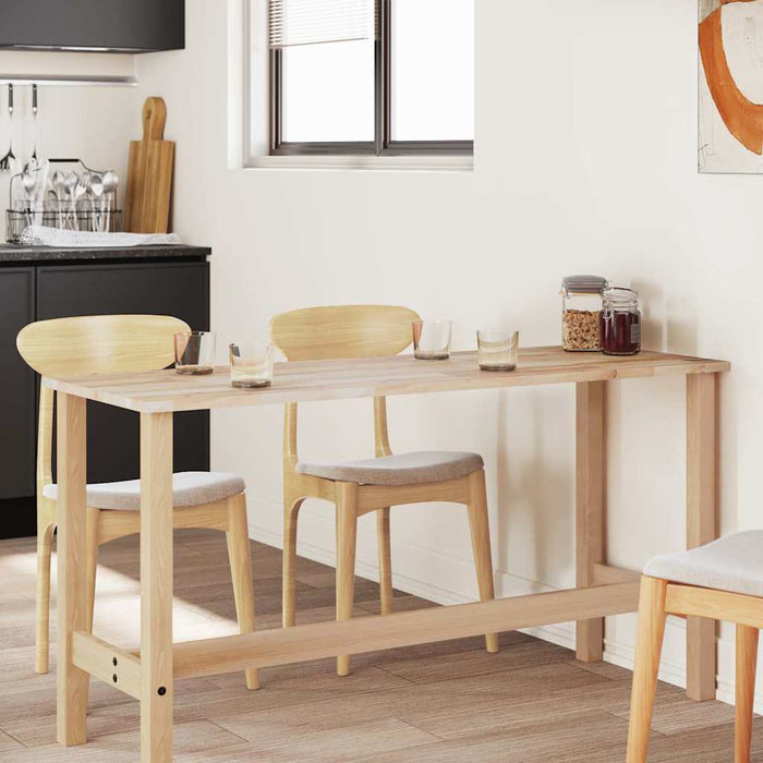 Piano Tavolo Rettangolare 120x60x2cm Legno Massello di Acacia 4008758