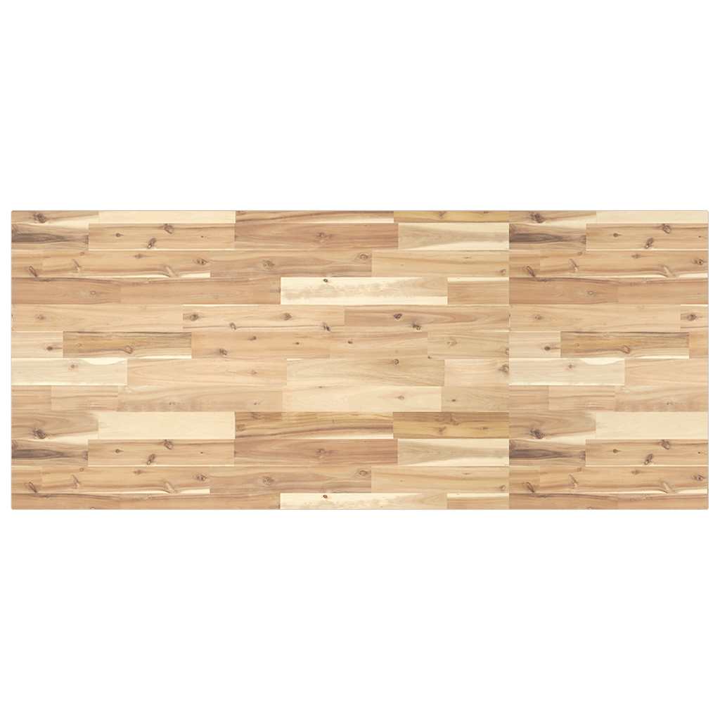vidaXL Piano Tavolo Rettangolare 140x60x2cm Legno Massello di Acacia