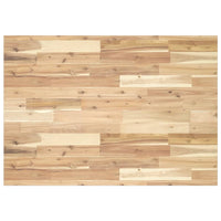 Piano Tavolo Rettangolare 80x70x2cm in Legno Massello di Acacia