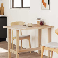 Piano Tavolo Rettangolare 80x70x4 cm Legno Massello di Acacia 4008794