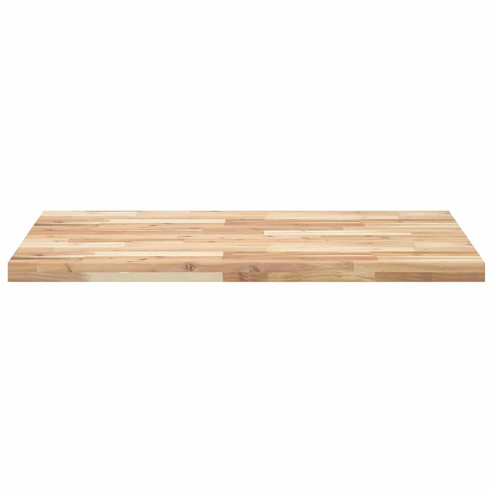 Piano Tavolo Rettangolare 120x70x4cm Legno Massello di Acacia 4008796