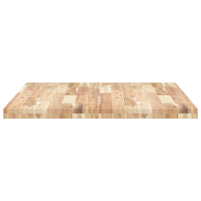 Piano Tavolo Rettangolare 100x80x4cm Legno Massello di Acacia 4008797