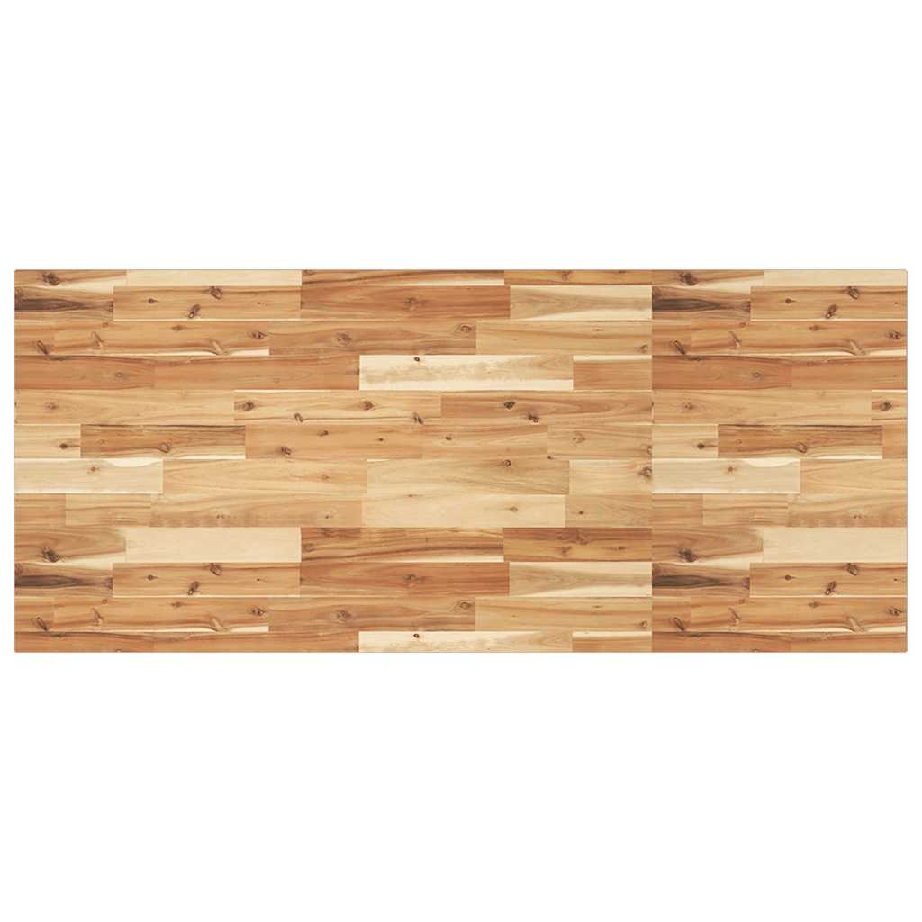 vidaXL Piano Tavolo Rettangolare 140x60x2cm Legno Massello di Acacia