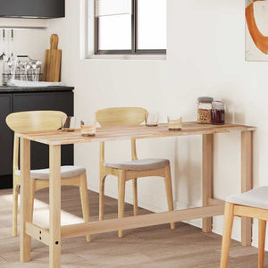 Piano Tavolo Rettangolare 140x60x2cm Legno Massello di Acacia 4008827