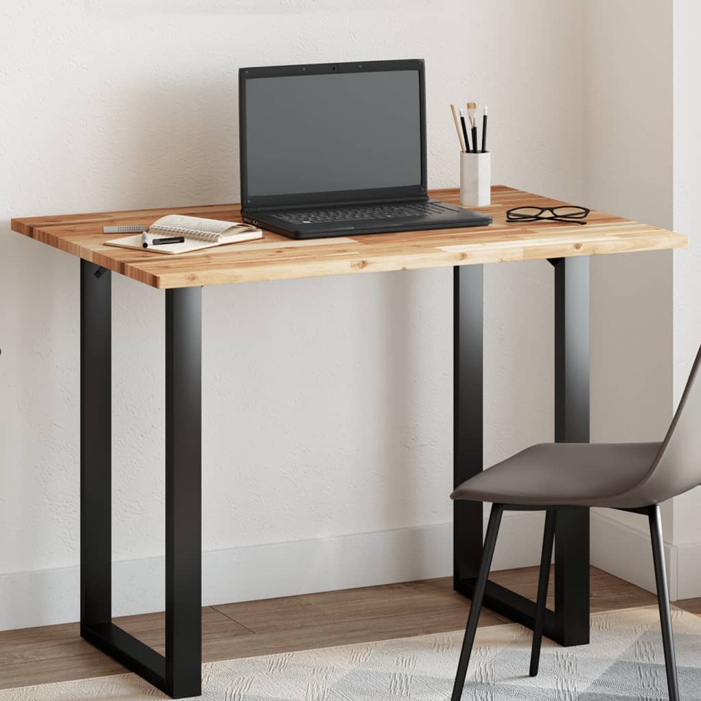 Piano Tavolo Rettangolare 80x70x2cm in Legno Massello di Acacia 4008828