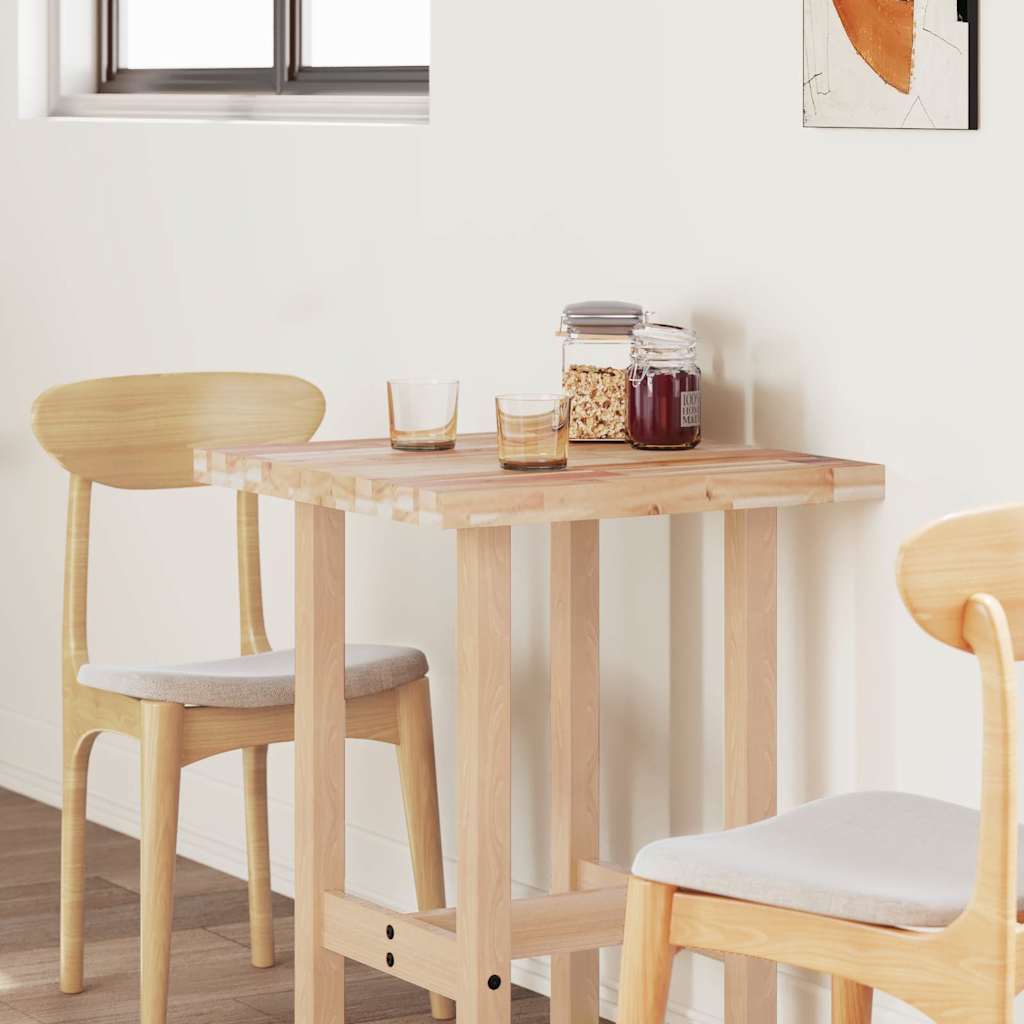 Piano Tavolo Rettangolare 100x60x4 cm Legno Massello di Acacia 4008859