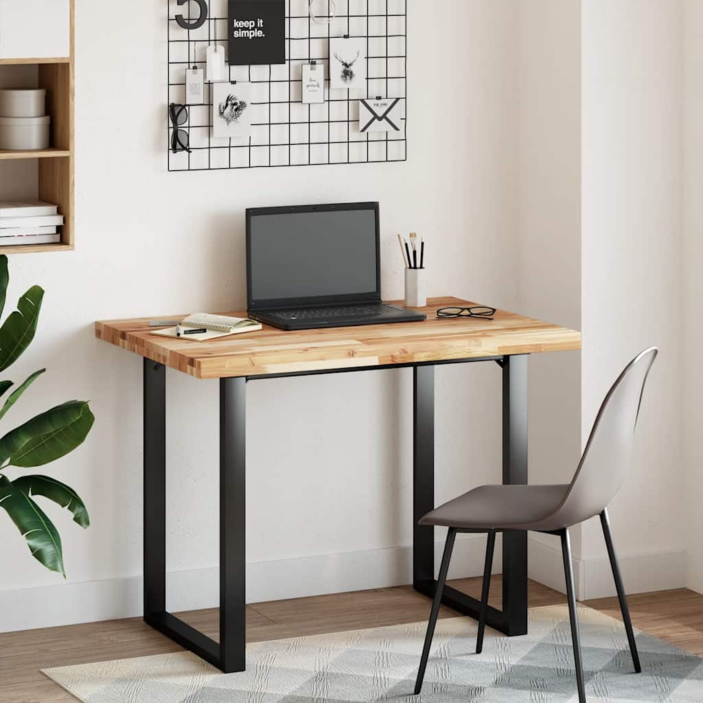 vidaXL Piano Tavolo Rettangolare 80x70x4 cm Legno Massello di Acacia