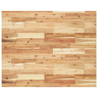 Piano Tavolo Rettangolare 100x80x4cm Legno Massello di Acacia 4008865