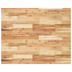 Piano Tavolo Rettangolare 100x80x4cm Legno Massello di Acacia 4008865