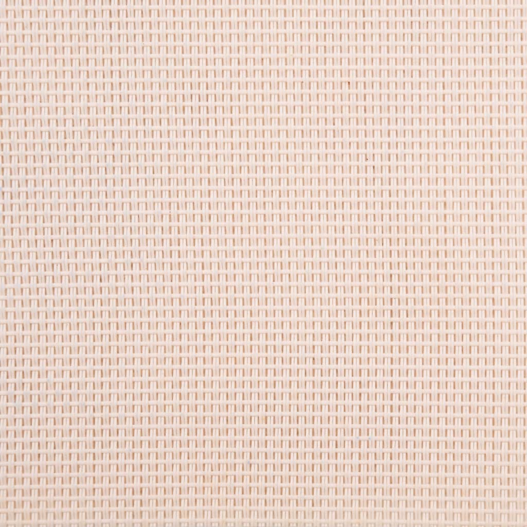 vidaXL Lettino Prendisole con Tavolo Crema Massello Acacia e Textilene
