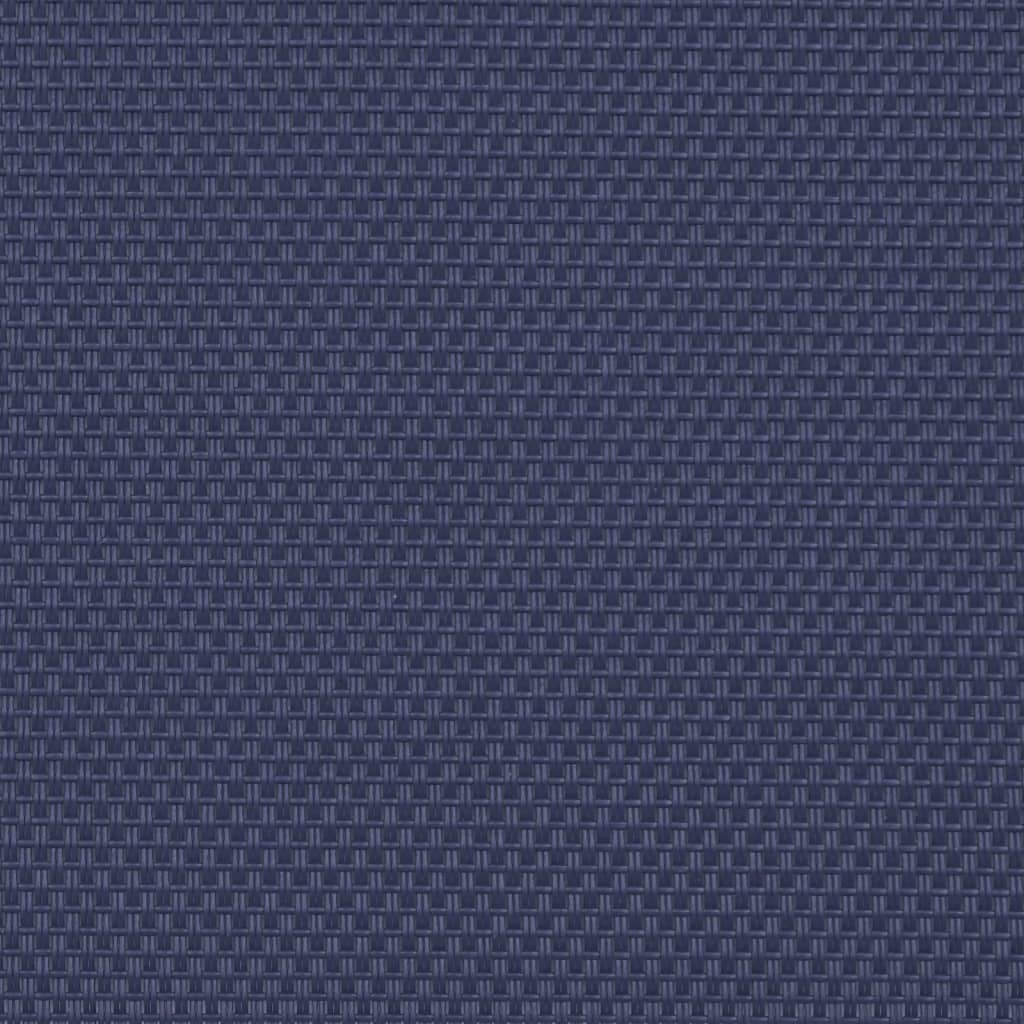 Lettino Prendisole con Tavolo Blu Massello Acacia e Textilene