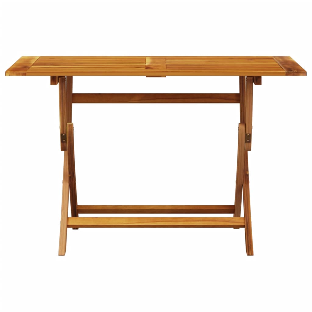 Set Pranzo da Giardino 5 pz Foglie in Tessuto e Legno Massello 3281704