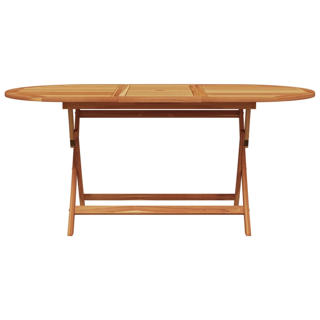 Set Pranzo da Giardino 7 pz Beige Polipropilene/ Legno Massello 3281711