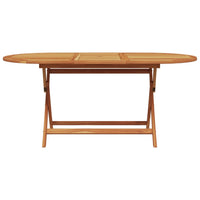 Set Pranzo da Giardino 7 pz Beige Polipropilene/ Legno Massello 3281711