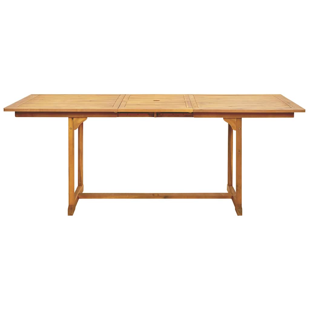 Set da Pranzo da Giardino 7 pz Polipropilene e Legno Massello 3281734