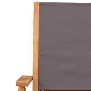 Set da Bistrot 3pz Antracite in Tessuto e Legno Massello 3281797