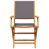 Set da Bistrot 3pz Antracite in Tessuto e Legno Massello 3281809