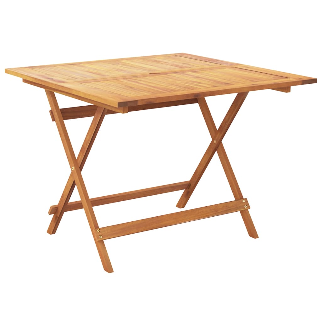 Set Pranzo da Giardino 5 pz Beige Polyrattan e Legno Massello 3281828