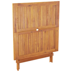 Set da Pranzo da Giardino 5 pz Polipropilene e Legno Massello 3281830