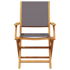 Set da Bistrot 3pz Antracite in Tessuto e Legno Massello 3281881