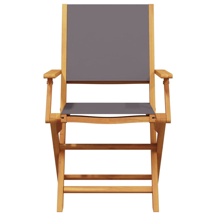 Set da Bistrot 3pz Antracite in Tessuto e Legno Massello 3281881