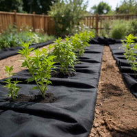 Membrana Geotessile Nera 1x10 m in Fibra di Poliestere 4009848