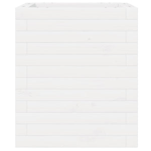 Vassoio per fioriera aiuola rialzata piante fiori terrazza giardino 40 x 40 x 46 cm legno massello di pino bianco 02_0037563