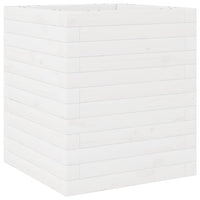 Vassoio per fioriera aiuola rialzata piante fiori terrazza giardino 40 x 40 x 46 cm legno massello di pino bianco 02_0037563