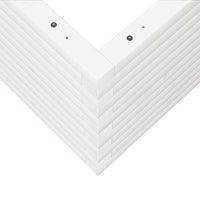 Fioriera da Giardino Bianca 50x50x46 cm Legno Massello di Pino 3282405