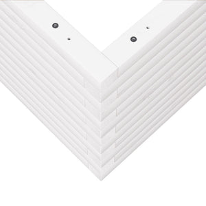 Fioriera da Giardino Bianca 50x50x46 cm Legno Massello di Pino 3282405