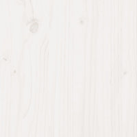 Fioriera da Giardino Bianca 50x50x46 cm Legno Massello di Pino 3282405