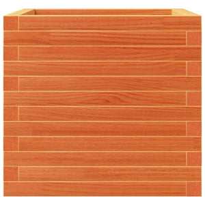 Vassoio per fioriera aiuola rialzata piante fiori terrazza giardino cera 50 x 50 x 46 cm legno di pino massiccio marrone 02_0038460