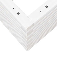 Fioriera da Giardino Bianca 70x70x46 cm Legno Massello di Pino 3282415