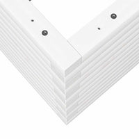 Vassoio per fioriera aiuola rialzata piante fiori terrazza giardino 80 x 80 x 46 cm legno massello di pino bianco 02_0037916