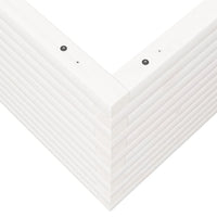 Fioriera da Giardino Bianca 90x90x46 cm Legno Massello di Pino